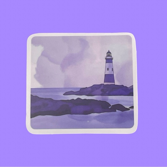 Other - Purple Lighthouse Coastal Sticker